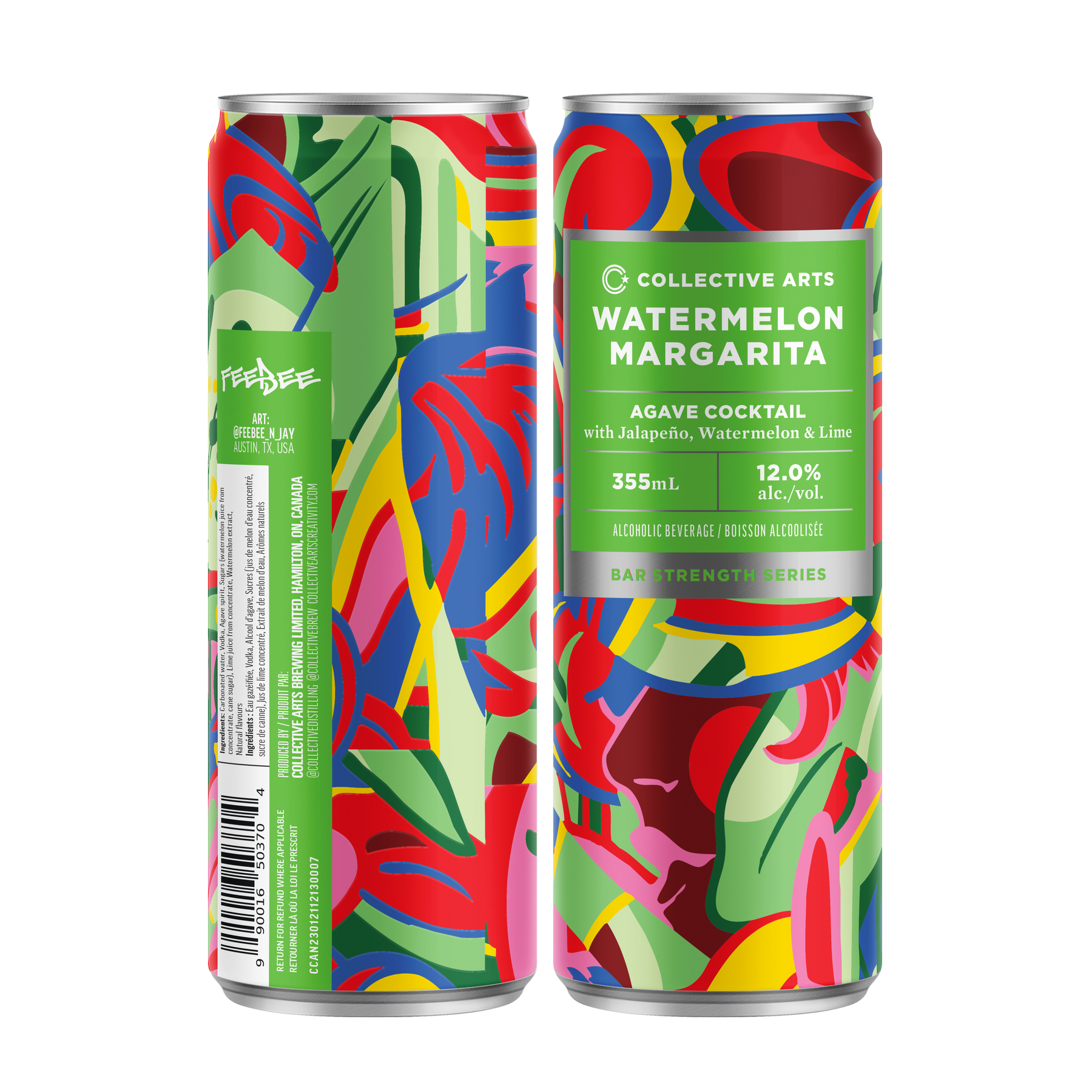 Watermelon Margarita Bar Strength Cocktail