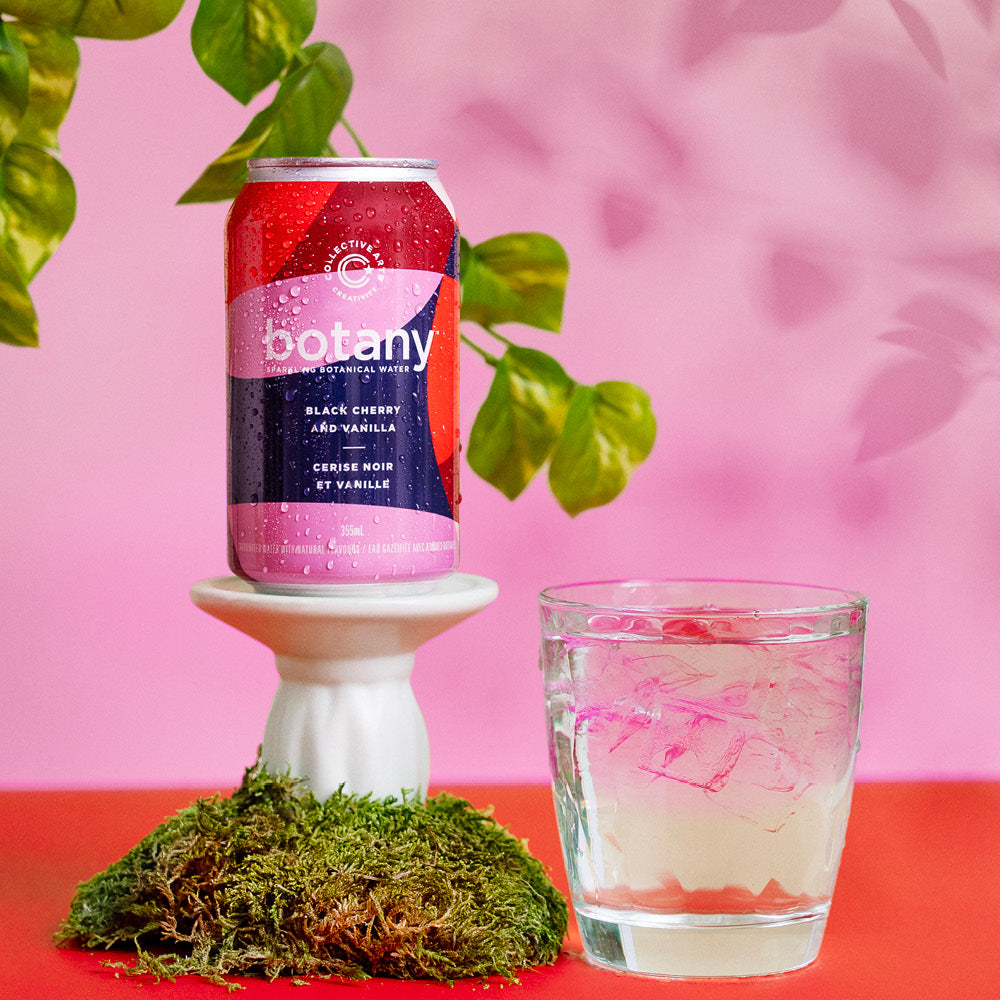 Black Cherry & Vanilla Sparkling Botanical Water